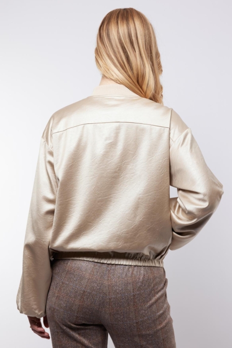 C&S The Label camel dames blazer | Model achteraanzicht