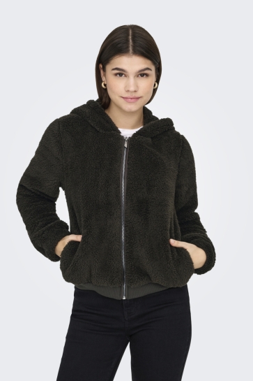 Only Jas ONLNEWANNA CONTACT SHERPA JKT OTW N 15300635 Chocolate Torte
