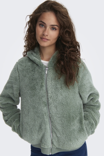 Only Jas ONLNEWANNA CONTACT SHERPA JKT OTW N 15300635 Lily Pad