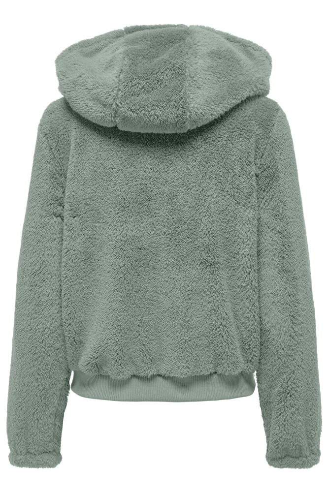Only groene dames jas | Achteraanzicht