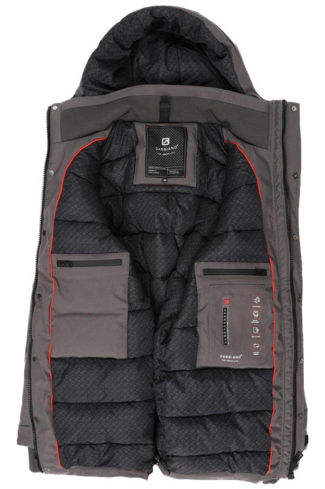 Gabbiano grijze heren jas | Vooraanzicht