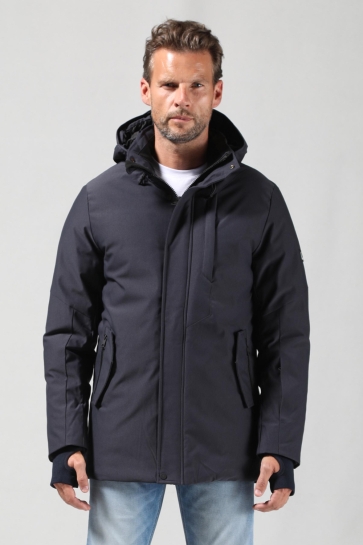 Gabbiano PARKA TWILSTRUCTUUR MET AFRITSBARE CAPUCHON 535752 301 Navy