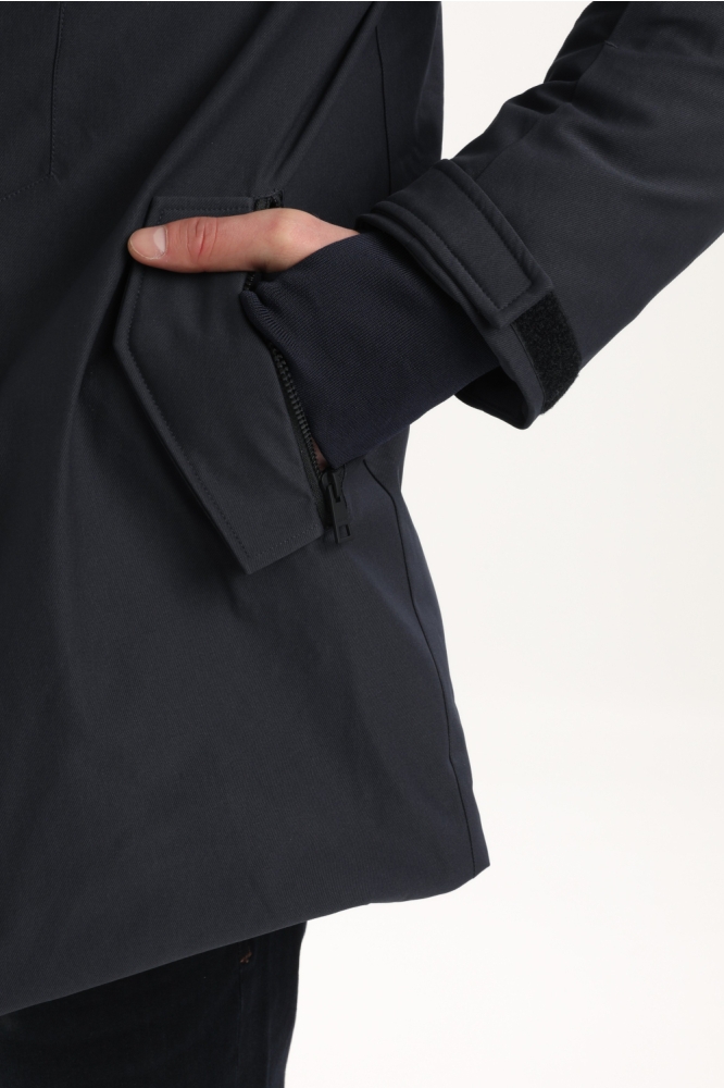 Gabbiano blauwe heren jas | Close up