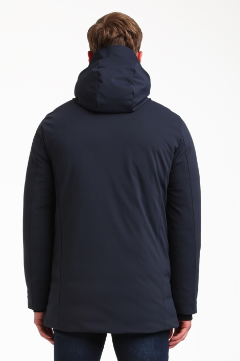 Gabbiano blauwe heren jas | Model achteraanzicht