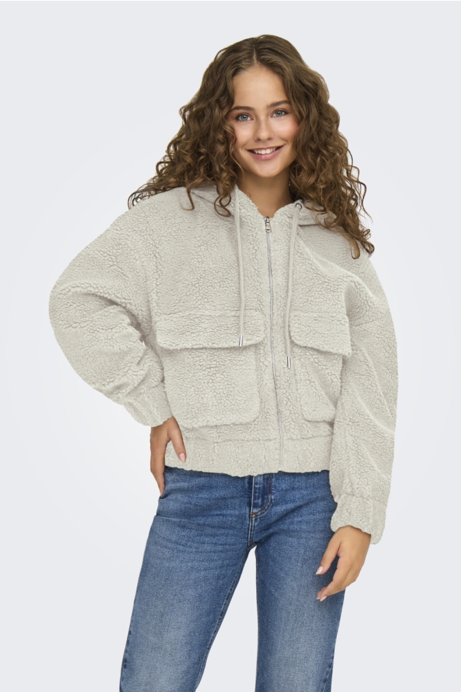 Only beige dames jas | Model vooraanzicht