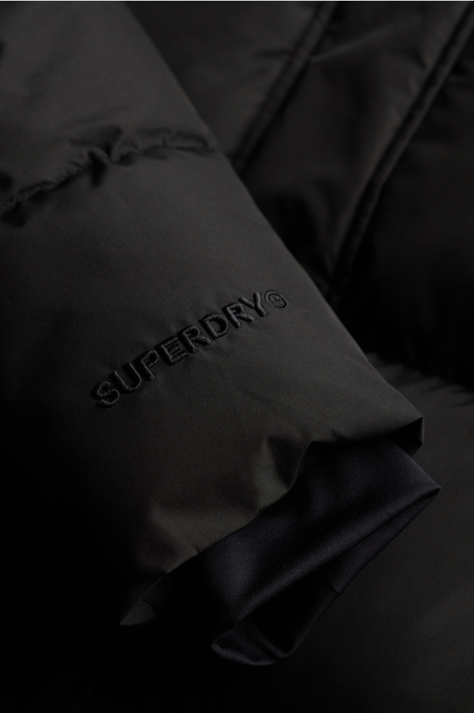 Superdry zwarte dames jas | Close up