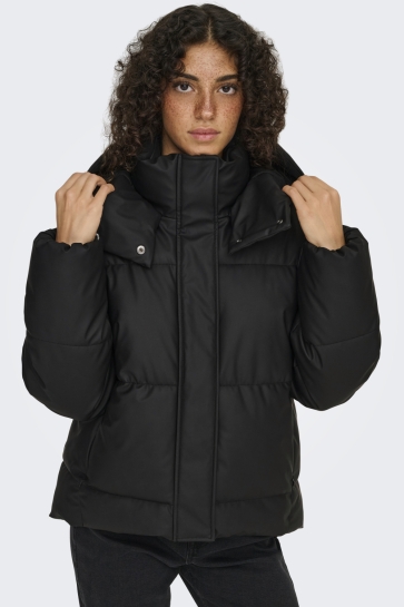 Only ONLAGNES COATED PUFFER JACKET OTW 15365796 Black