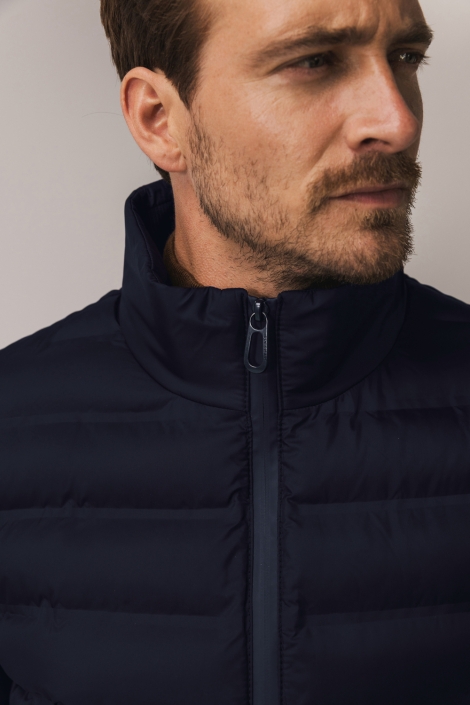 State of Art blauwe heren jas | Close up