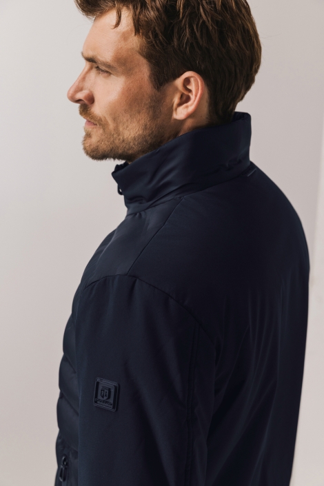 State of Art blauwe heren jas | Close up