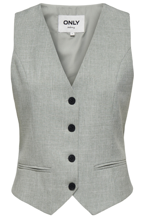 Only groene dames gilet | Vooraanzicht