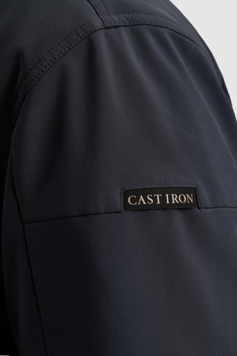 Cast Iron blauwe heren jas | Close up