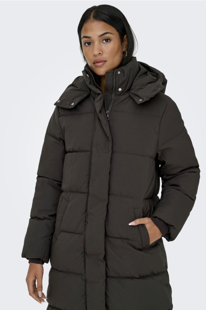 Jacqueline de Yong bruine dames jas | Model