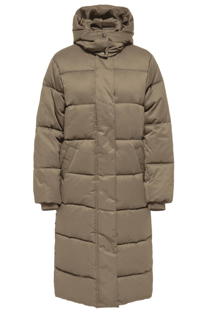 Jacqueline de Yong bruine dames jas | Vooraanzicht