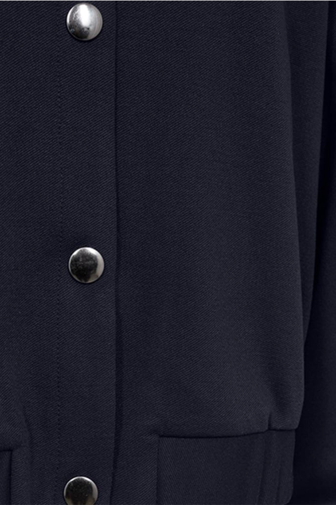 Freequent blauwe dames blazer | Close up