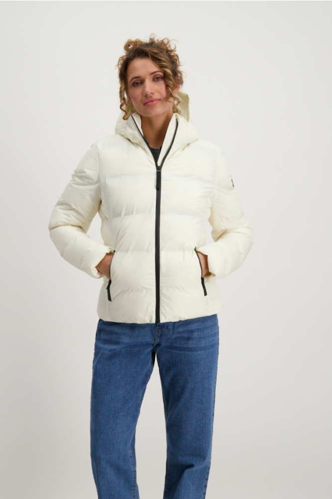 Cars beige dames jas | Model vooraanzicht