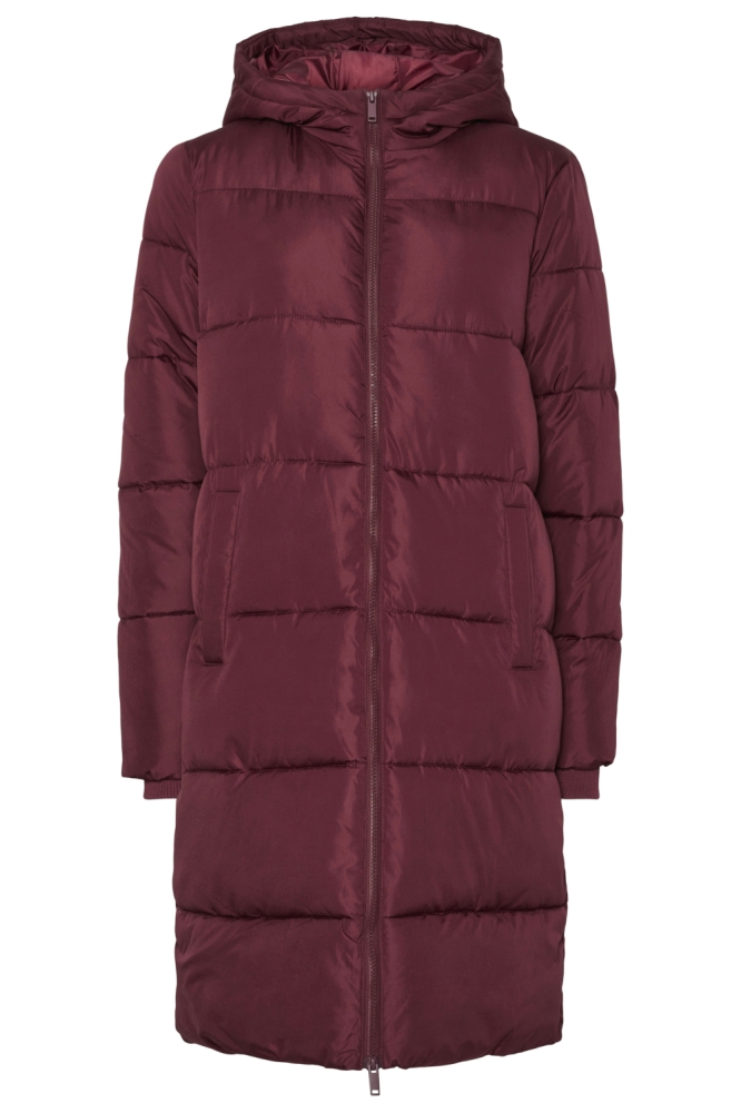 Pieces bordeaux dames jas | Vooraanzicht