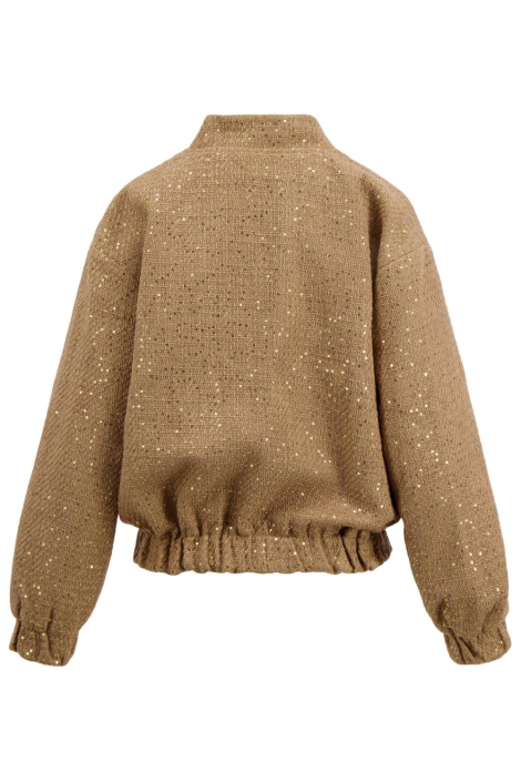 Zusss camel dames jas | Achteraanzicht