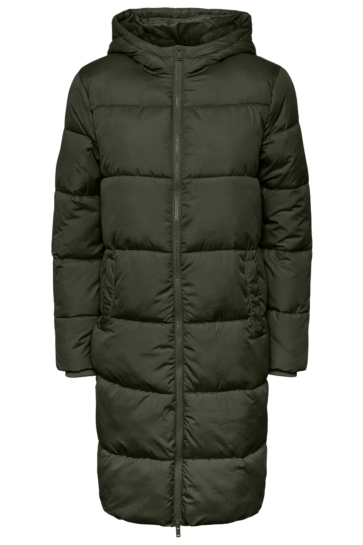 Pieces Jas PCBEE NEW LONG PUFFER JACKET NOOS B 17115627 FOREST NIGHT