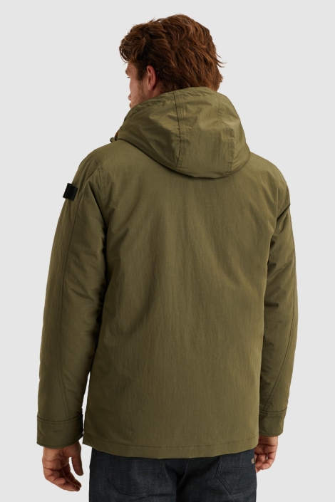 PME legend groene heren jas | Model achteraanzicht