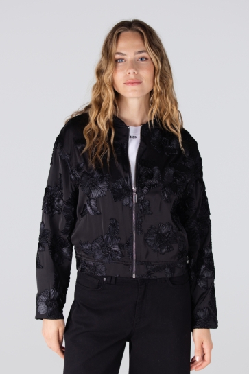 Juffrouw Jansen JILL W25 JACKET F3D 256 BOMBER 000999 BLACK
