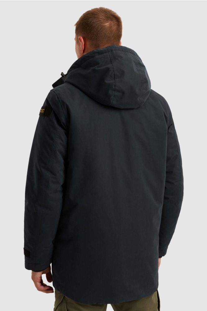 PME legend blauwe heren jas | Model achteraanzicht