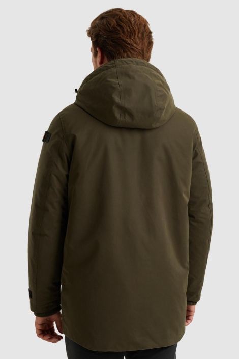 PME legend groene heren jas | Model achteraanzicht