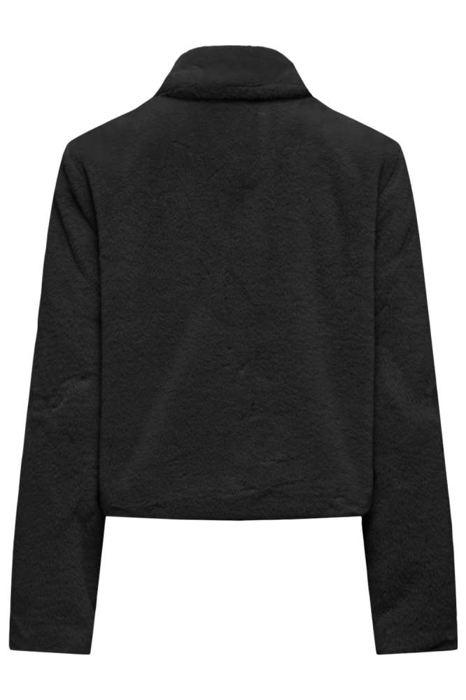 Jacqueline de Yong zwarte dames jas | Achteraanzicht