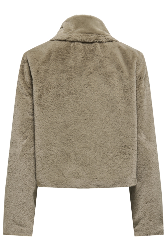 Jacqueline de Yong bruine dames jas | Achteraanzicht