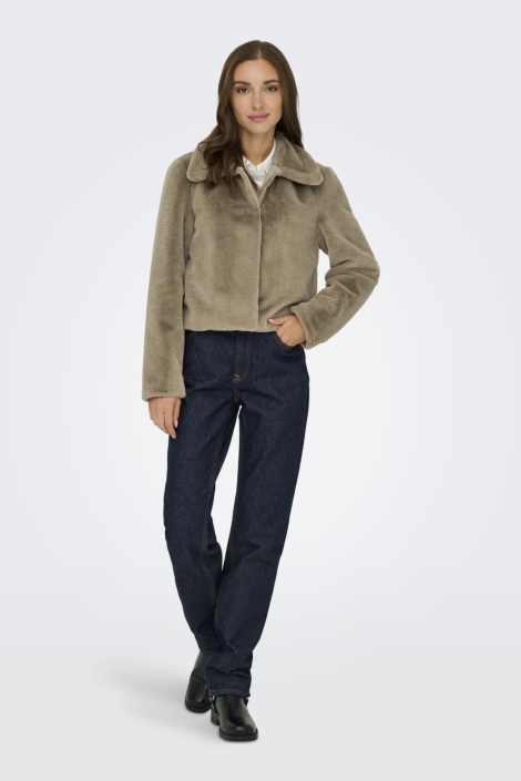 Jacqueline de Yong bruine dames jas | Model