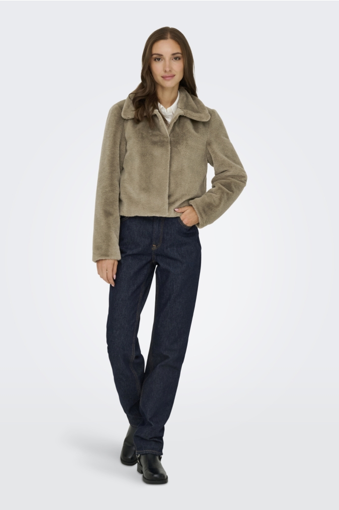 Jacqueline de Yong bruine dames jas | Model