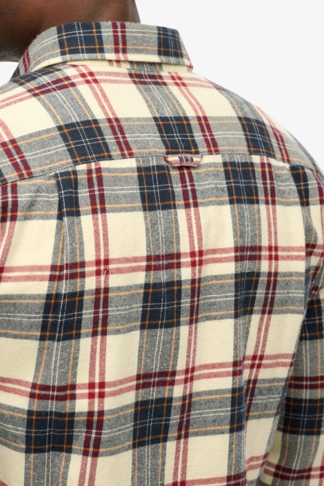 Superdry beige heren overhemd | Unique Selling Point