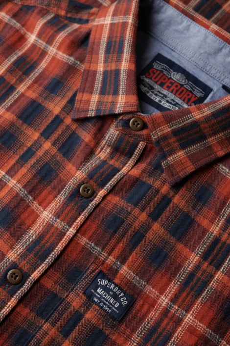 Superdry oranje heren overhemd | Kleurstaal