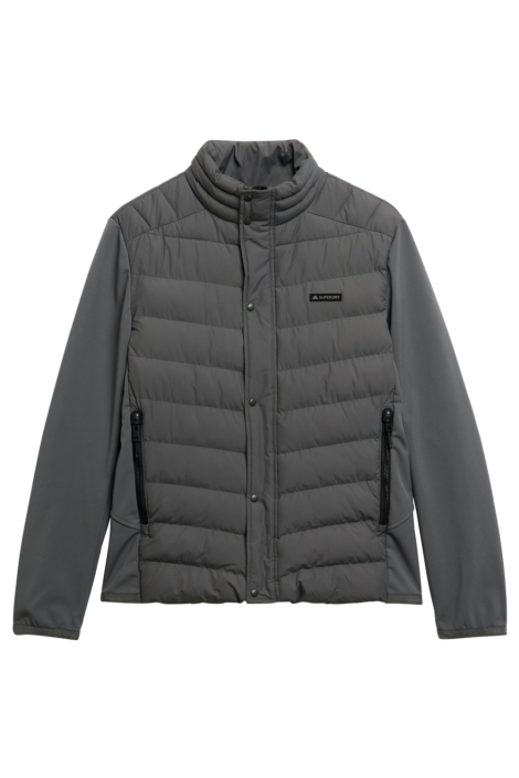 Superdry groene heren jas | Vooraanzicht