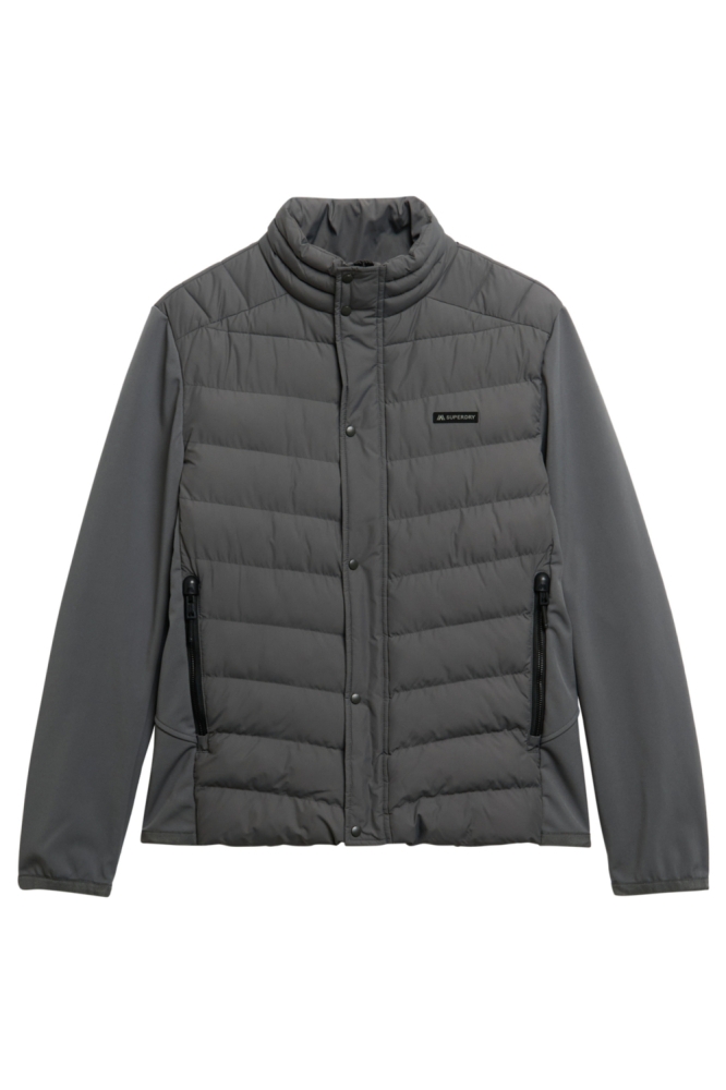 Superdry groene heren jas | Vooraanzicht
