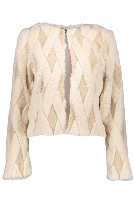 Geisha ecru dames jas | Vooraanzicht