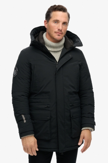 Superdry Jas CITY PADDED PARKA JACKET M5011909A 02A BLACK