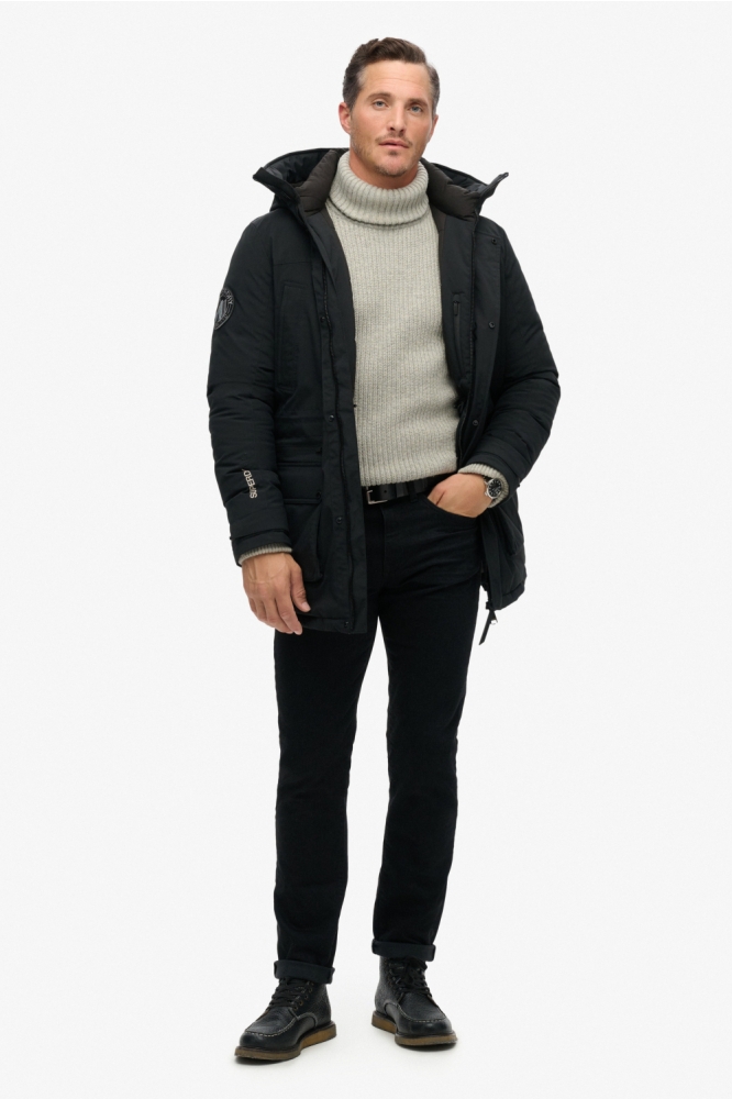 Superdry zwarte heren jas | Model