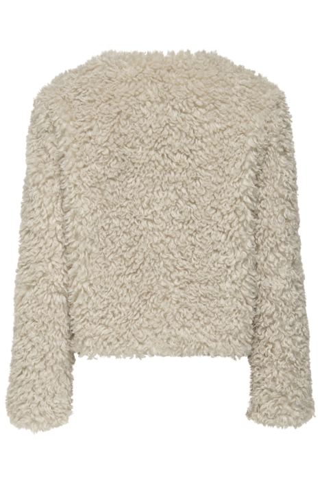 Jacqueline de Yong beige dames jas | Achteraanzicht