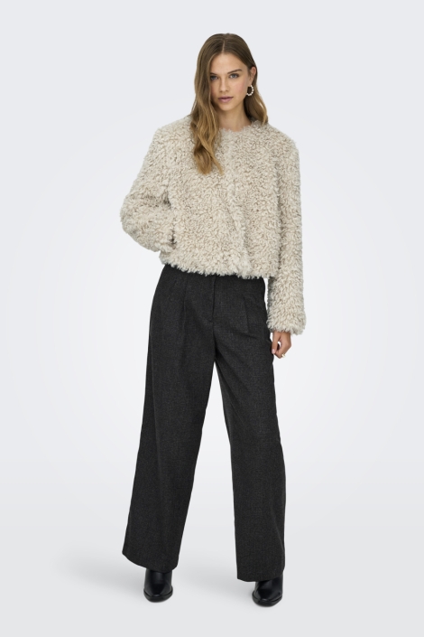 Jacqueline de Yong beige dames jas | Model