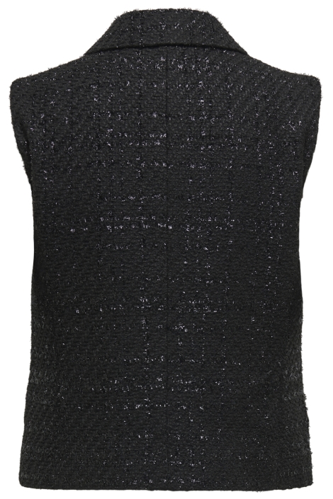 Only zwarte dames gilet | Achteraanzicht