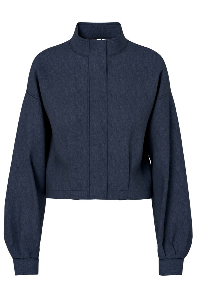 Hypedrop blauwe dames jas | Vooraanzicht
