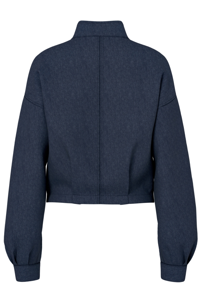 Hype Drop blauwe dames jas | Achteraanzicht