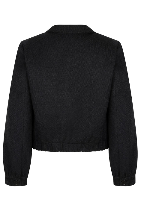 Ydence zwarte dames jas | Kleurstaal