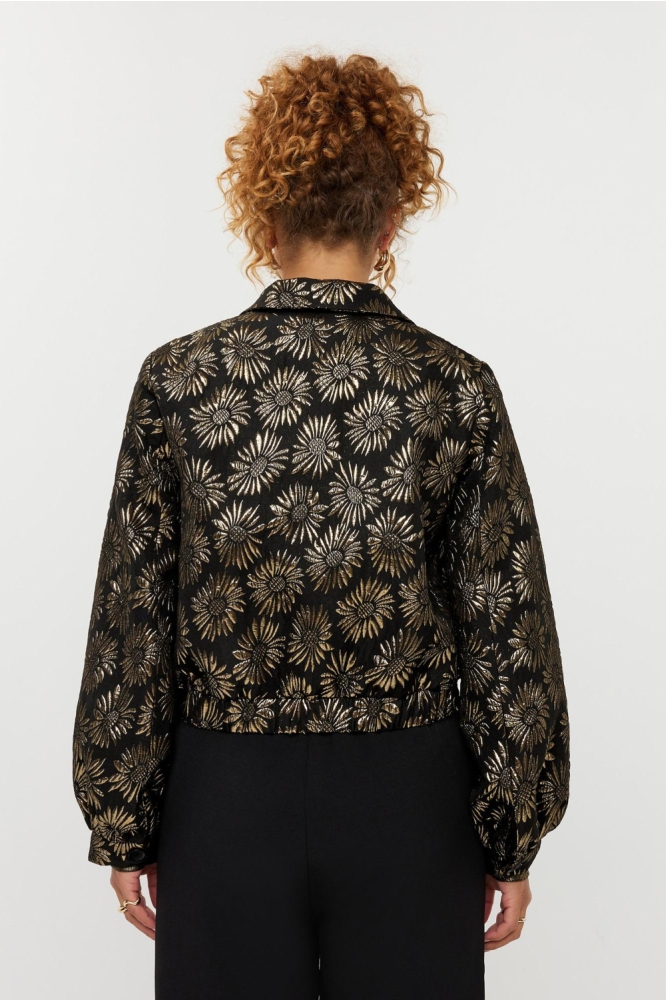 Ydence zwarte dames jas | Vooraanzicht