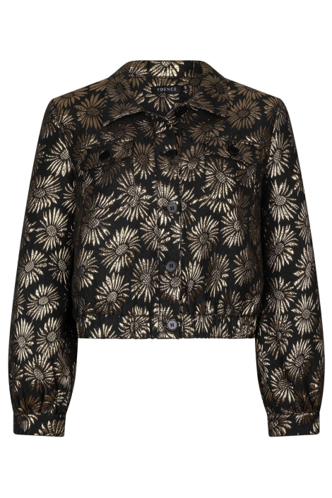 Ydence zwarte dames jas | Achteraanzicht