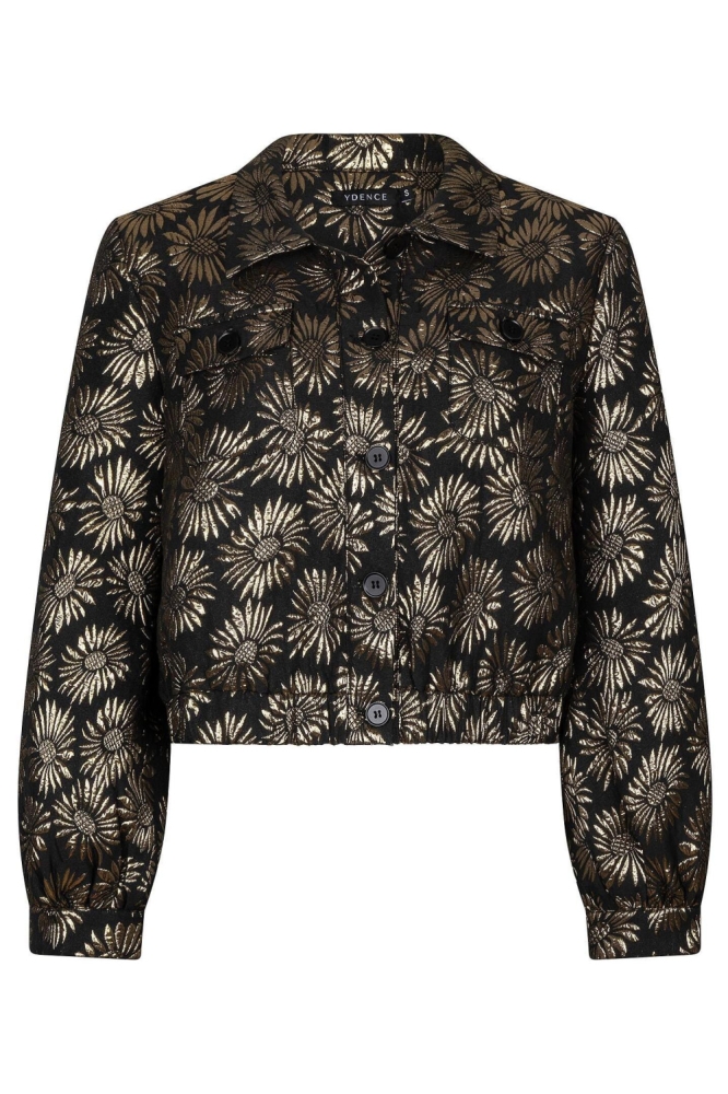 Ydence zwarte dames jas | Achteraanzicht