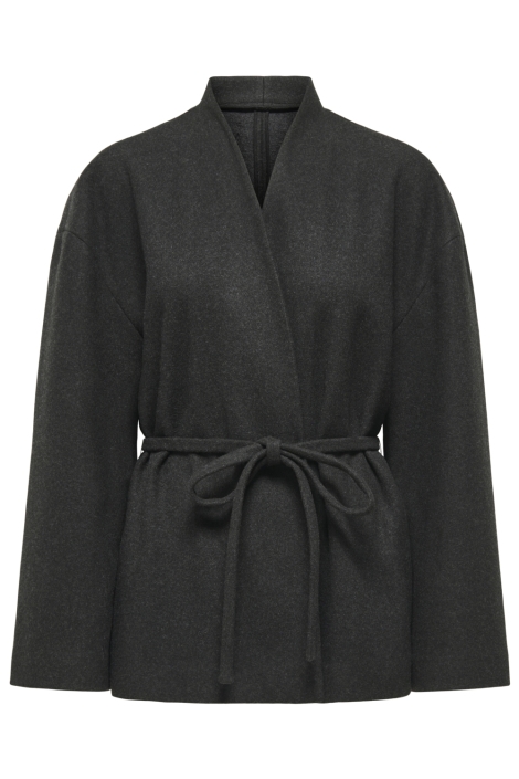 Only grijze dames jas | Vooraanzicht