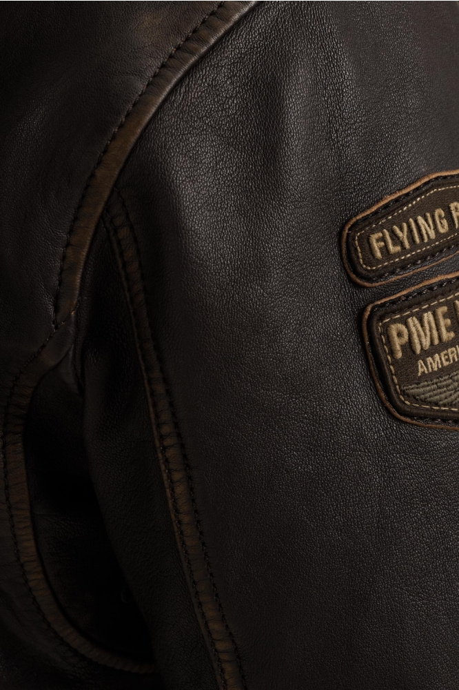 PME legend bruine heren leren jas | Kleurstaal