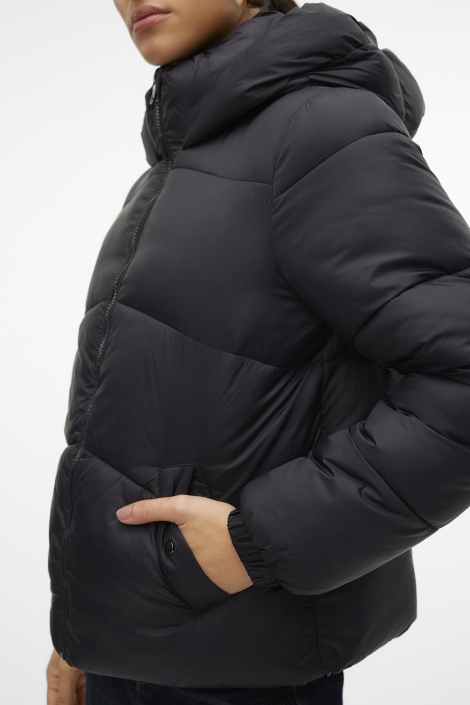 Vero Moda zwarte dames jas | Close up