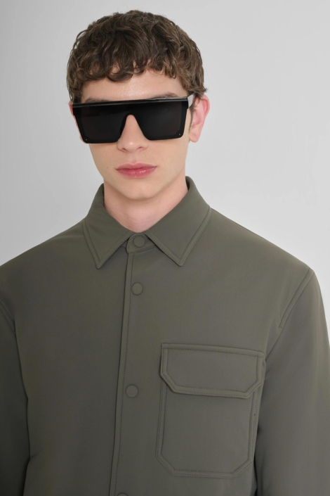 Antony Morato groene heren overhemd | Close up